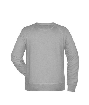 Herren Sweatshirt aus Bio-Baumwolle ~ grau-heather L