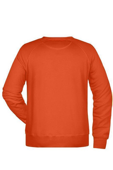 Herren Sweatshirt aus Bio-Baumwolle ~ orange L