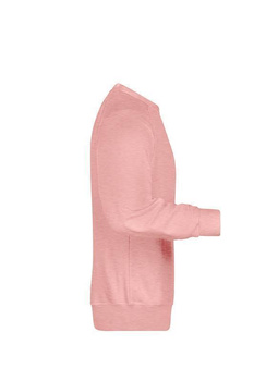 Herren Sweatshirt aus Bio-Baumwolle ~ rose-melange M