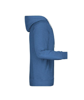 Herren Kapuzensweater aus Bio Baumwolle ~ light-denim-melange 5XL