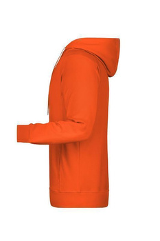Herren Kapuzensweater aus Bio Baumwolle ~ orange S