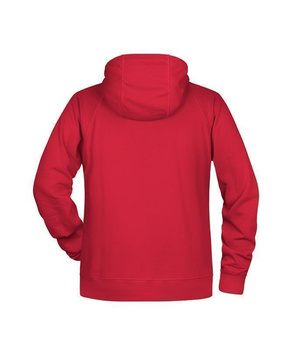 Herren Kapuzensweater aus Bio Baumwolle ~ rot L