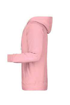 Herren Kapuzensweater aus Bio Baumwolle ~ rose-melange M
