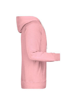 Herren Kapuzensweater aus Bio Baumwolle ~ rose-melange 3XL