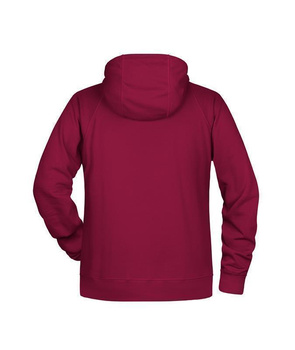 Herren Kapuzensweater aus Bio Baumwolle ~ weinrot XL