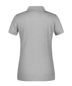 Damen BIO Arbeits Poloshirt ~ grau-heather XL