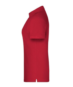 Damen BIO Arbeits Poloshirt ~ rot 4XL