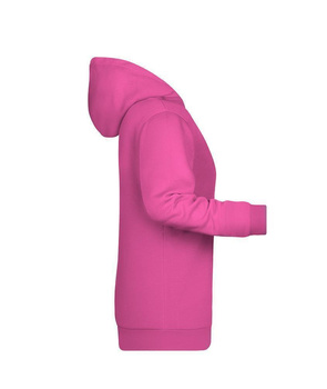 Damen Basic Kapuzensweat ~ pink XL