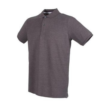 Herren Microfine-Piqu Polo Shirt~ Charcoal 3XL