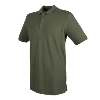 Herren Microfine-Piqué Polo Shirt~ Olive 3XL