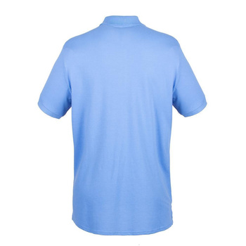 Herren Microfine-Piqu Polo Shirt~ Mid blau L