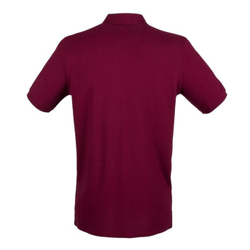 Herren Microfine-Piqu Polo Shirt~ burgund M