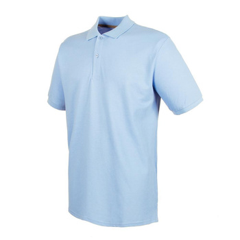 Herren Microfine-Piqu Polo Shirt~ Light blau M