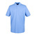 Herren Microfine-Piqué Polo Shirt~ Mid blau M