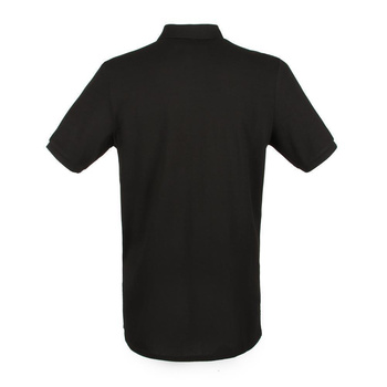 Herren Microfine-Piqu Polo Shirt~ schwarz S