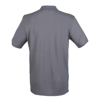 Herren Microfine-Piqu Polo Shirt~ stahlgrau S