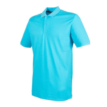 Herren Microfine-Piqu Polo Shirt~ trkis S