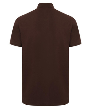 Herren Microfine-Piqu Polo Shirt~ Chocolate XL
