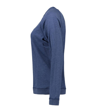 Damen ID Sweatshirt Core o-neck ~ Blau melange L