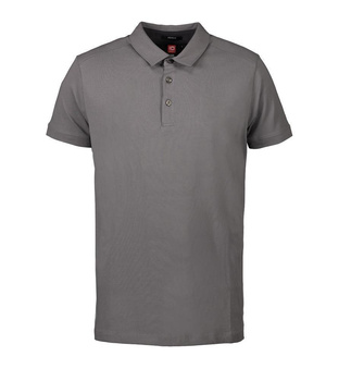 Business Herren Poloshirt | Stretch ~ Silber grau XL