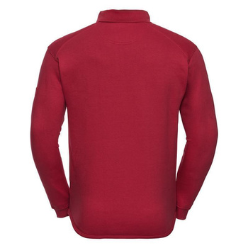 Arbeits- Sweatshirt mit Kragen ~ classic rot 3XL