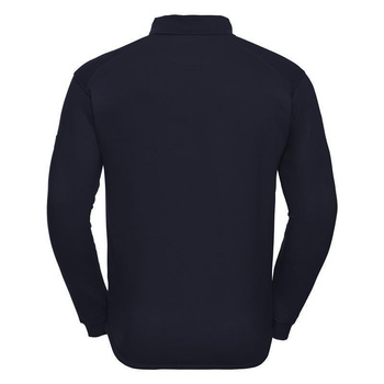 Arbeits- Sweatshirt mit Kragen ~ navy L