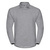 Arbeits- Sweatshirt mit Kragen ~ light oxford (heather) L