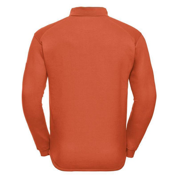 Arbeits- Sweatshirt mit Kragen ~ orange M