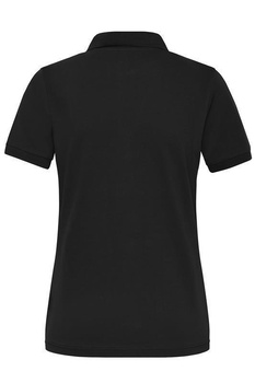 Damen BIO Stretch Poloshirt ~ schwarz L