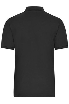 Herren BIO Stretch Poloshirt ~ schwarz 5XL