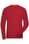 Herren BIO Stretch Langarm T-Shirt - JN1804 SOLID - ~ rot 5XL